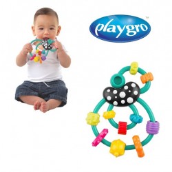 Playgro Swirly Sensory Teething Rattle Mainan...